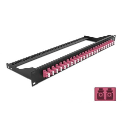 2. DeLOCK Optical Front Panel 19", 24 Port LC Duplex, Purple
