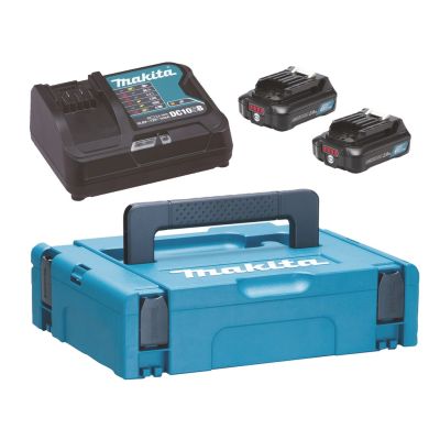 MAKITA POWER SUPPLY KIT 12V 2x2.0Ah (BL1021Bx2+DC10SB) MAKPAC