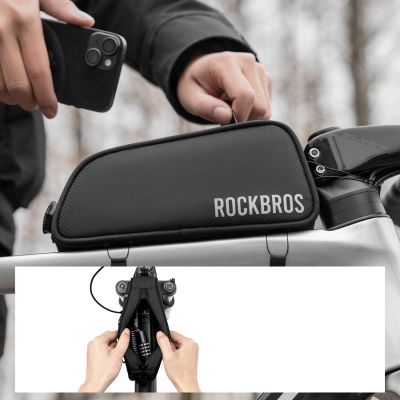 5. Rockbros TL004 ROAD TO SKY 0.7L Waterproof Frame Bike Bag - Black