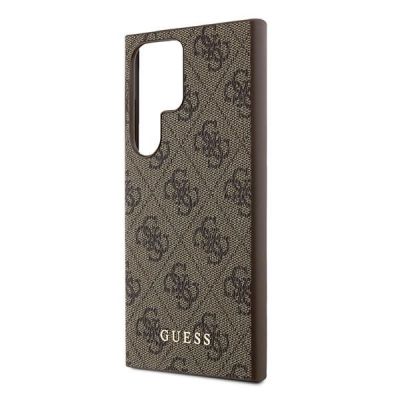 6. Guess 4G Metal Gold Logo case for Samsung Galaxy S24 Ultra - brown