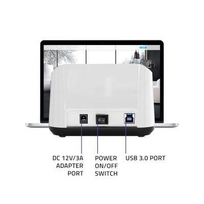 4. QOLTEC DOCKING STATION FOR 2.5" 3.5" HDD/SSD DRIVES | SATA III | USB 3.0 | SUPER SPEED 5GB/S | WITH OFFLINE CLONING FUNCTION