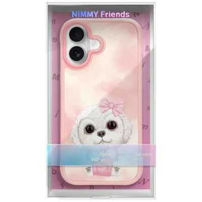 9. Nimmy Big Eyed Pet 2.0 Dog Case for iPhone 17 - Pink