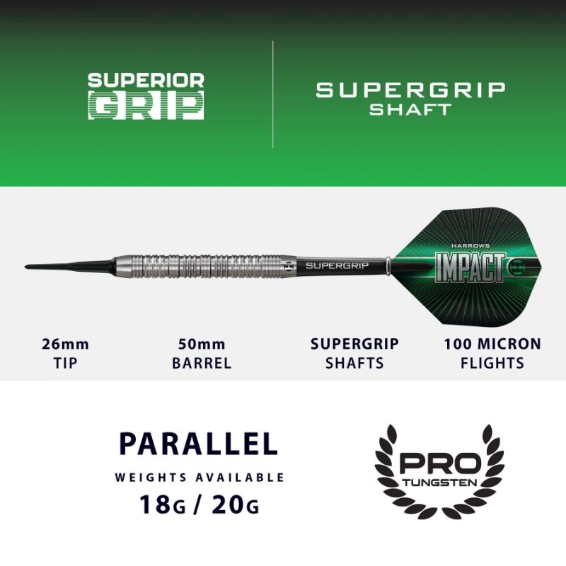 3. Harrows IMPACT 70% soft tip darts