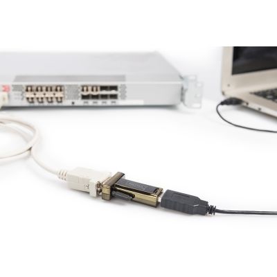 3. DIGITUS DA-70156 adapter (USB M - RS-232 M; black)