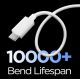 4. Spigen Essential EB6015AC USB-C Cable 60W 150 cm - White