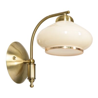 Classic single-light Activejet RITA wall lamp, patina, E27, for the living room