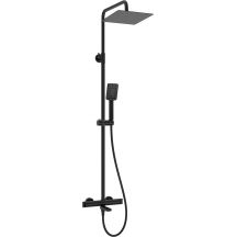 Rain shower with thermostatic bathtub mixer