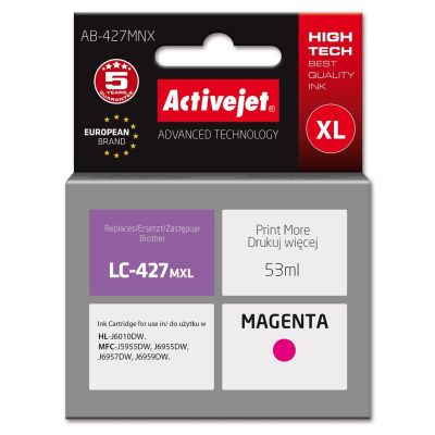 Activejet AB-427MNX Ink (replaces Brother LC-427MXL; Supreme; 53 ml; red)