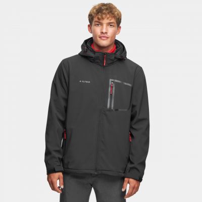 19. Alpinus Stenshuvud softshell jacket black BR43371