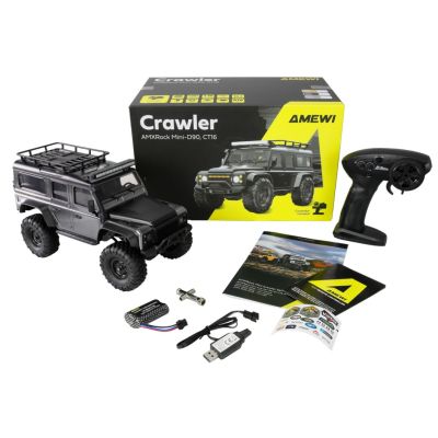 2. Amewi RC Crawler Mini-D90 AMXRock 4WD 1:16 RTR Gray