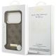 8. Guess 4G Logo Plate MagSafe case for iPhone 17 Pro - brown