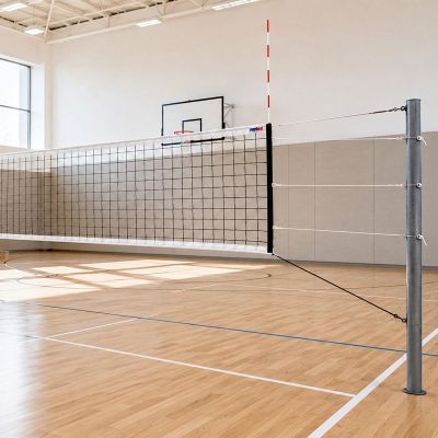 8. PROFESSIONAL VOLLEYBALL NET WITH ANTENNAS BLACK IV mlw NETEX
