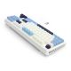 5. REDRAGON K728WBB-RGB-PRO Antonium Pro Keyboard USB + RF Wireless + Bluetooth White, Blue