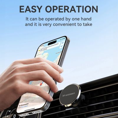 7. Wozinsky WUMKO Magnetic Phone Holder for Car Air Vent - Black