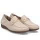 2. Women's leather shoes, comfortable beige moccasins, Rieker L9354-60