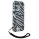 3. Karl Lagerfeld IML Zebra Pattern & Cord iPhone 16 Case - Black