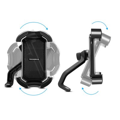 5. Rockbros 25210032005 Motorcycle Phone Holder for Mirror - Black