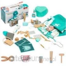 Medical Set Little Doctor Dentist Wooden First Aid Kit Apron 20 Pieces