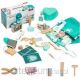 Medical Set Little Doctor Dentist Wooden First Aid Kit Apron 20 Pieces