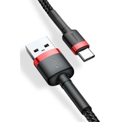 4. BASEUS CAFULE CABLE 2A 2M (RED-BLACK)