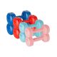 Bituminous dumbbell set 20kg (2x1kg + 2x2kg + 2x3kg + 2x4kg), REBEL ACTIVE