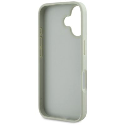 7. Guess Grained Big 4G Logo Small Classic Logo case for iPhone 16 - green