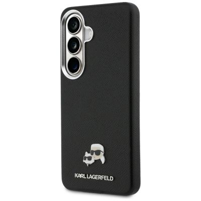 2. Karl Lagerfeld Saffiano KC Metal Logo MagSafe Case for Samsung Galaxy S26 Black