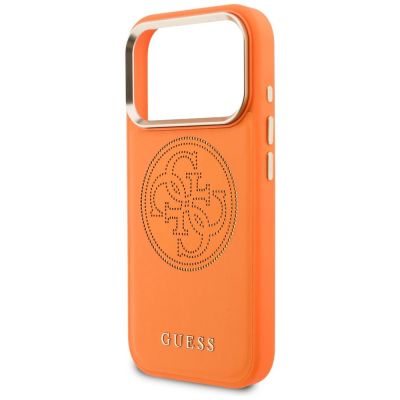 6. Guess Perforated 4G MagSafe case for iPhone 17 Pro - orange