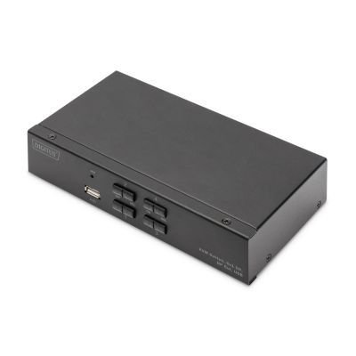 KVM switch, 4 ports, 4K 60Hz, 4xDP IN, 1xDP OUT, 2xUSB A, 2x Audio IN&OUT