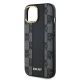 9. DKNY Leather Checkered Mono Pattern MagSafe Case for iPhone 15/14/13 - Black