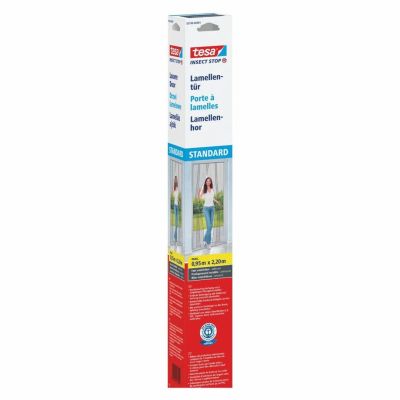 Tesa mosquito net door lamella black 0.95m x 2.2m standard