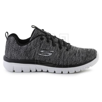 6. Skechers Graceful Twisted Fortune M 12614-BKW shoes