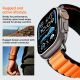 16. Spigen WBF1 Strap for Apple Watch 44 / 45 / 46 / 49 mm - Black and Orange