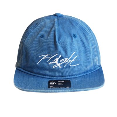 5. Air Jordan Flight Pro Unstructured Industrial Blue Snapback Cap - FV5300-457