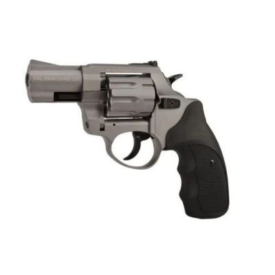 ZORAKI R1-K6L BAS blank alarm and signal revolver, 2.5" barrel, .22 Long Blank titanium (R1256GTP-BAS)