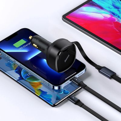16. Baseus Enjoyment 2in1 car charger 30W black (CGTX000001)