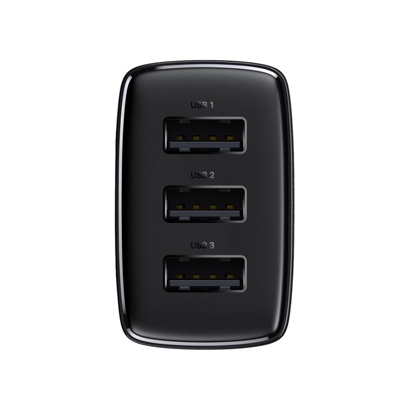 3. Baseus Compact charger 3x USB 17W black (CCXJ020101)