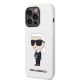 2. Karl Lagerfeld KLHCP14LSNIKBCH iPhone 14 Pro 6.1" hardcase white/white Silicone Ikonik