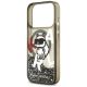 6. Karl Lagerfeld Liquid Glitter Choupette Logo MagSafe Case for iPhone 17 Pro - Black