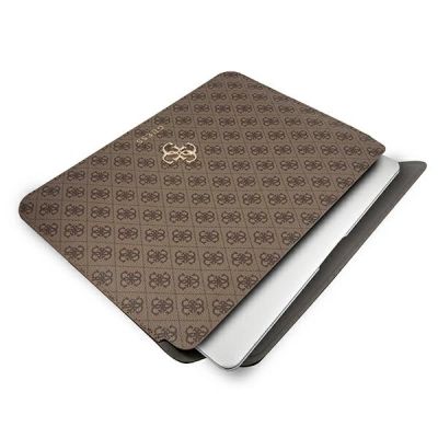 4. Guess 4G Big Logo case for a 13" laptop - brown