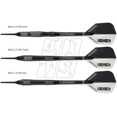 3. Harrows Black Ice 90% Tungsten Softip Darts HS-TNK-000013202