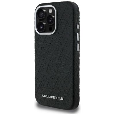 2. Karl Lagerfeld FW Stamped Karl MagSafe Case for iPhone 16 Pro - Black