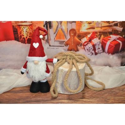 9. CHRISTMAS GNOME ON TELESCOPES 25x15x60-75CM