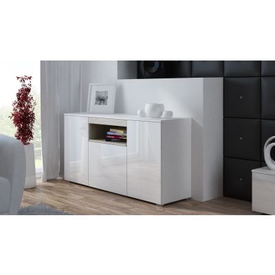 2. VIVA 150 Chest of Drawers white/glossy white+sonoma oak