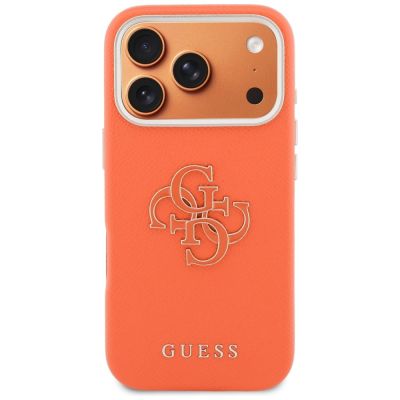 3. Guess FW Resin Logo case for iPhone 17 Pro - orange