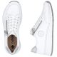 3. Women's leather shoes, sneakers, white Rieker N6508-80