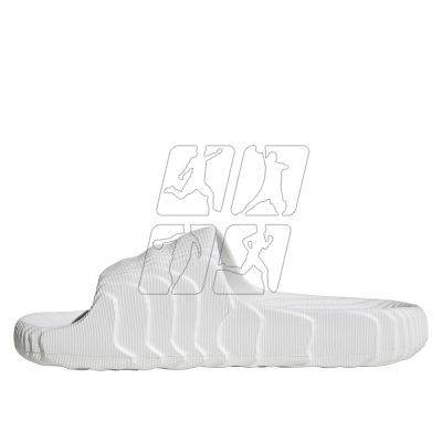 3. Women's/men's adidas Adilette 22 Crystal White flip-flops with comfortable profiled sole white (HQ4672)