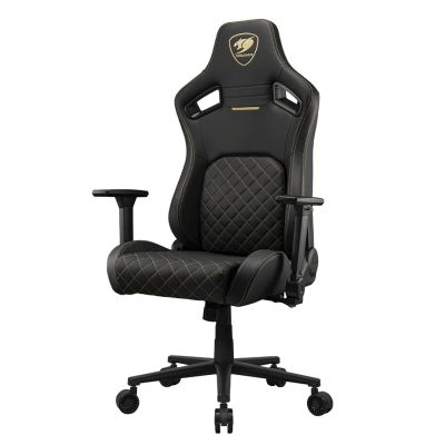 5. COUGAR CGR-DFL-GLB Gaming Chair Padded Upholstered Seat Black, Gold