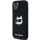 2. Karl Lagerfeld Silicone Choupette Head MagSafe Case for iPhone 15 Plus / 14 Plus - Black