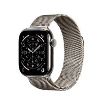 Apple Watch Series 11 (2025) Cell 42mm Titanium Natural Case with Natural Milanese Strap